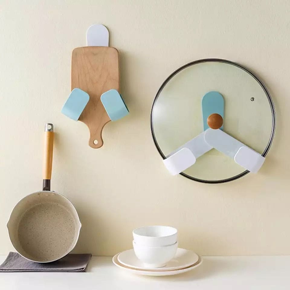 Rotatable Multifunctional Pot Lid Holder Rack, Wall-Mounted Pot Lid Storage Shelf, Pan Cover Organizer, Kitchen Hook Organizer Rotatable Multifunctional Pot Lid Holder Rack, Wall-Mounted Pot Lid Storage Shelf, Pan Cover Organizer, Kitchen Hook Organizer